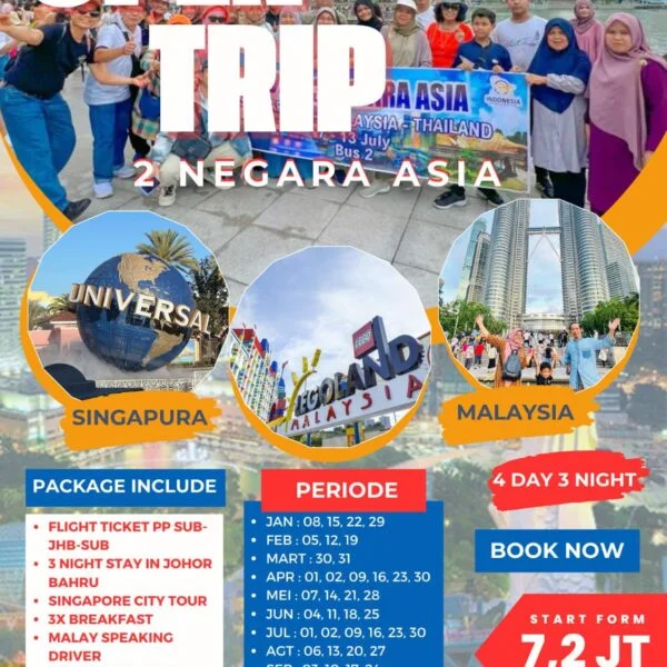 paket trip 2 negara asia 4d3n