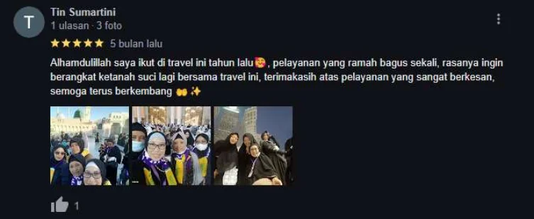 testimoni 3 umroh blitar arafah tour