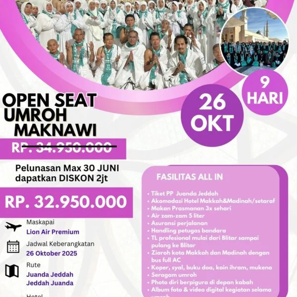 umroh maknawi(oktober) umroh blitar arafah tour