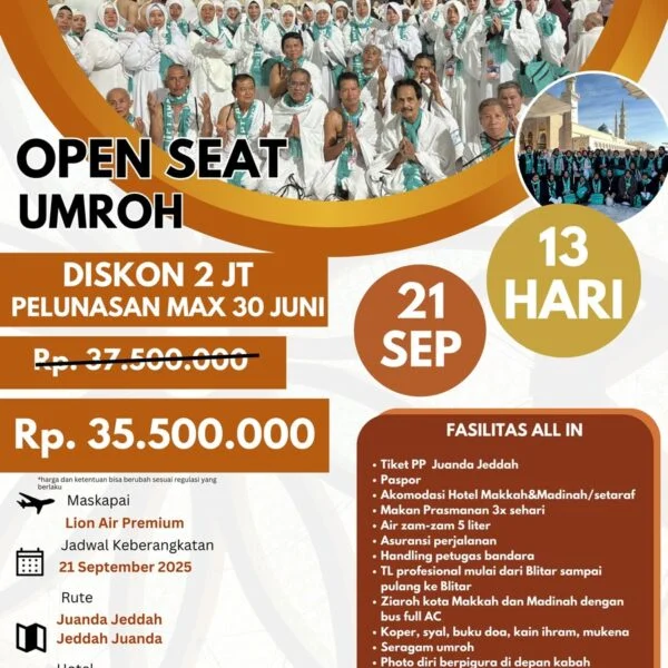 umroh maknawi(september) umroh blitar arafah tour
